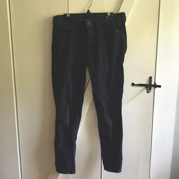 J Crew Toothpick Cords Navy 24A - Picture 2 of 4